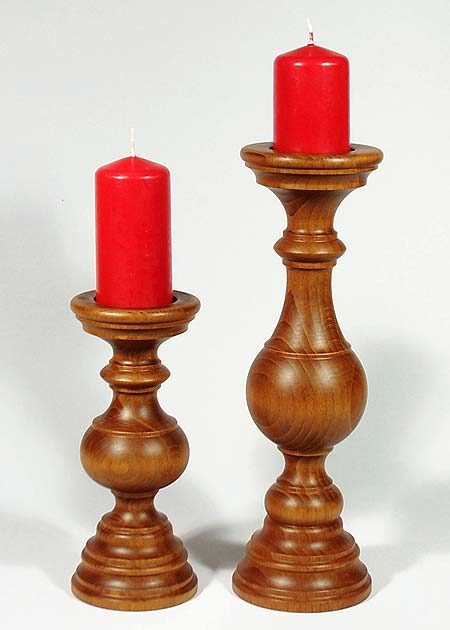 Kerzenstaender aus Holz BLCO