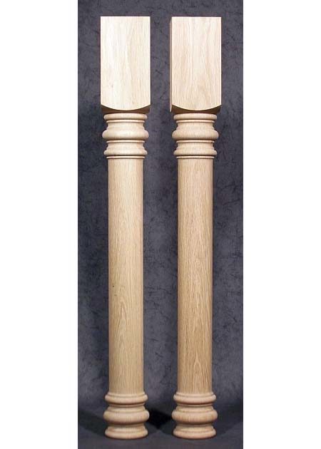 Tischbeine Holz, rustikal, massiv, Eiche, TB53